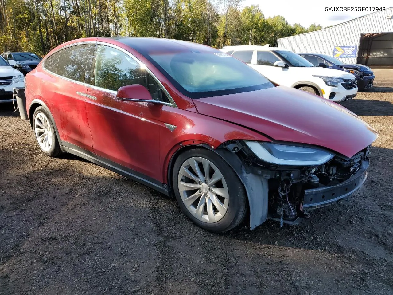 2016 Tesla Model X VIN: 5YJXCBE25GF017948 Lot: 74533904