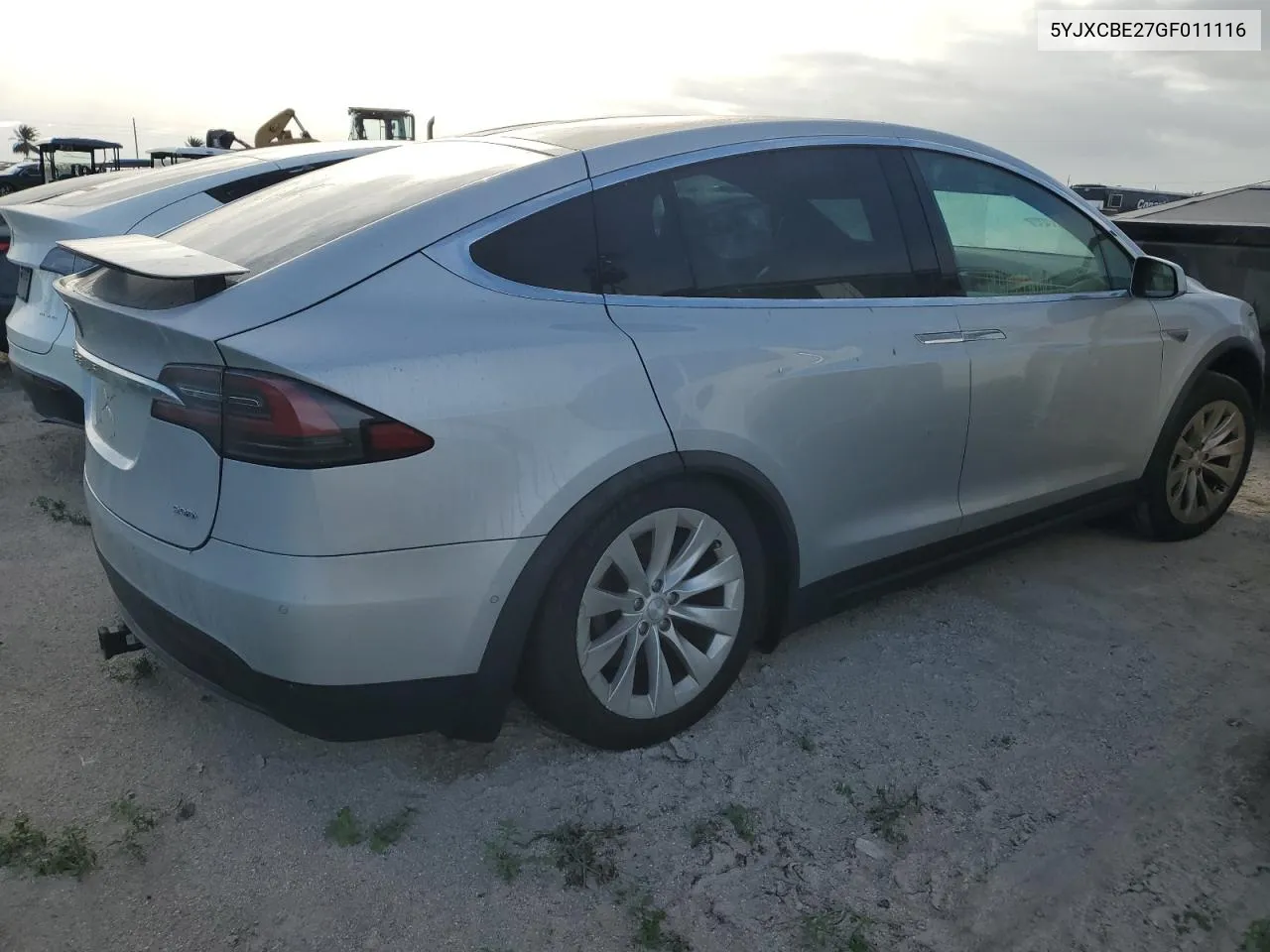 2016 Tesla Model X VIN: 5YJXCBE27GF011116 Lot: 75066604