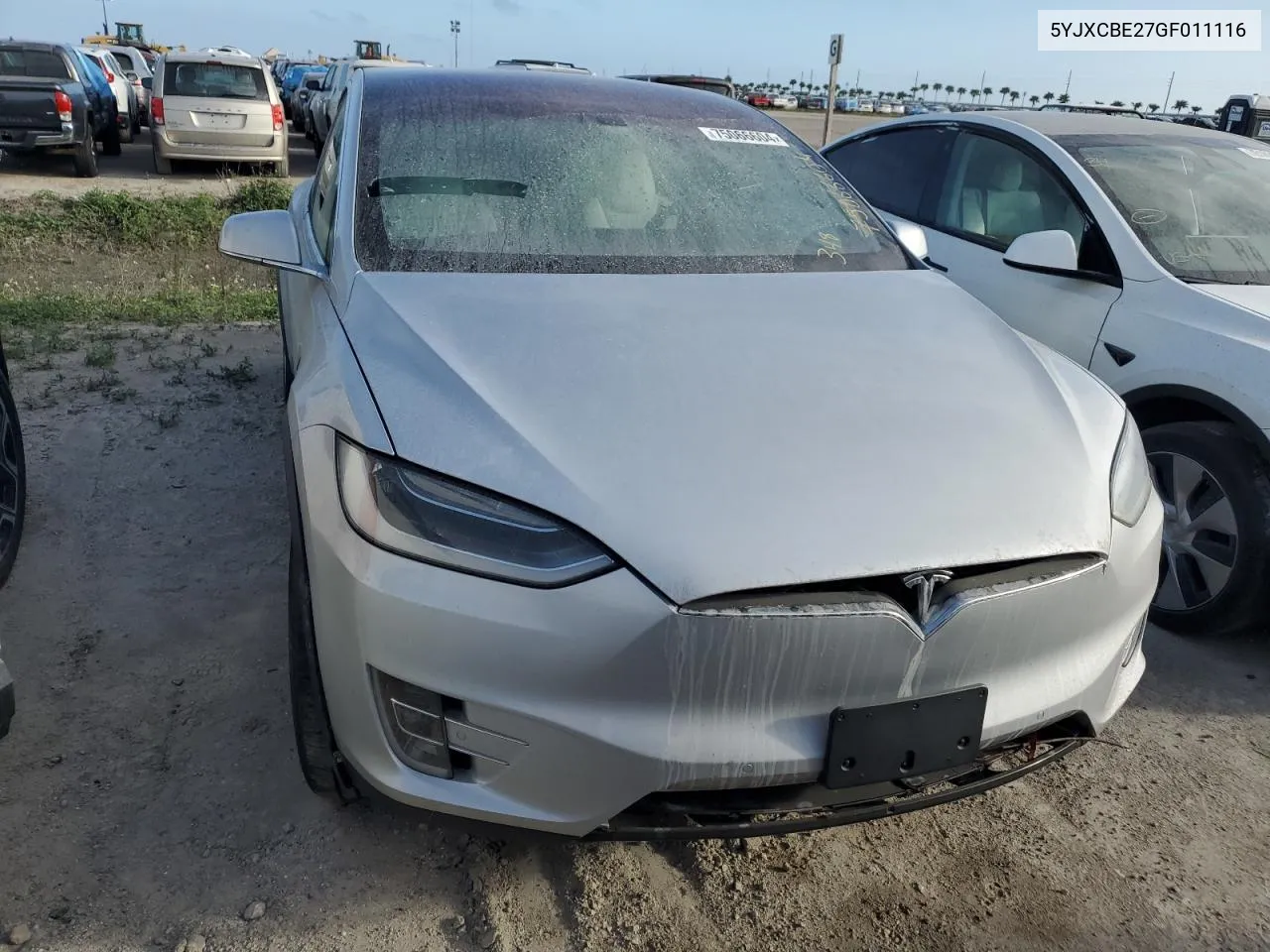 2016 Tesla Model X VIN: 5YJXCBE27GF011116 Lot: 75066604