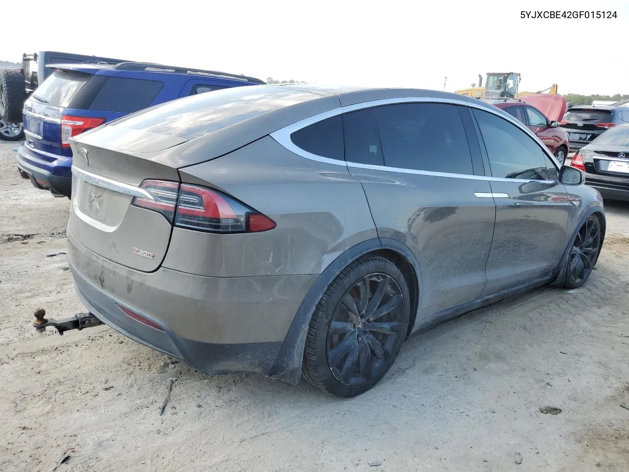 2016 Tesla Model X VIN: 5YJXCBE42GF015124 Lot: 76730324