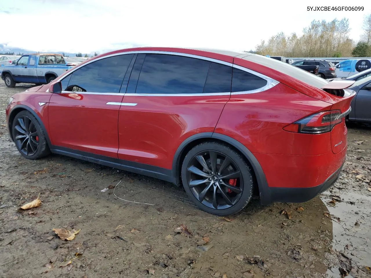 2016 Tesla Model X VIN: 5YJXCBE46GF006099 Lot: 76849174