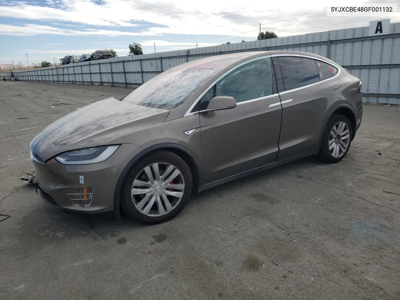 2016 Tesla Model X VIN: 5YJXCBE48GF001132 Lot: 78145654