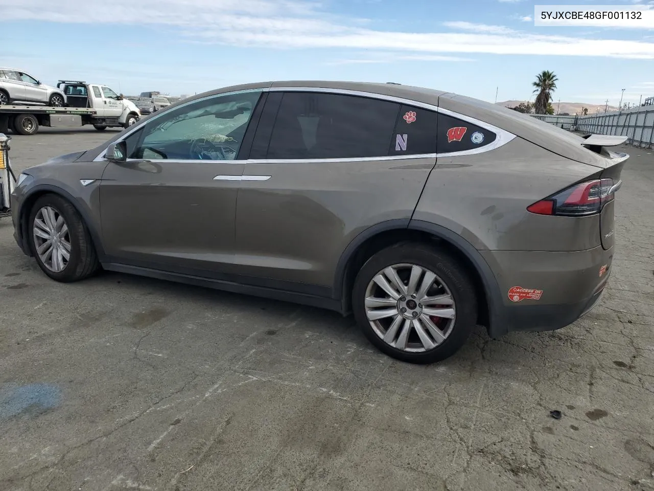 2016 Tesla Model X VIN: 5YJXCBE48GF001132 Lot: 78145654