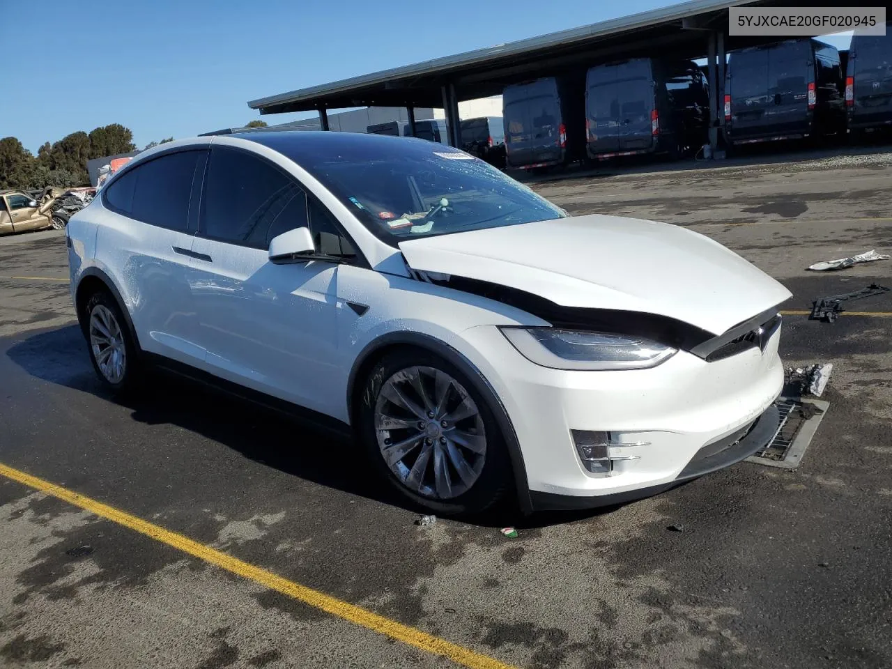 2016 Tesla Model X VIN: 5YJXCAE20GF020945 Lot: 78840674