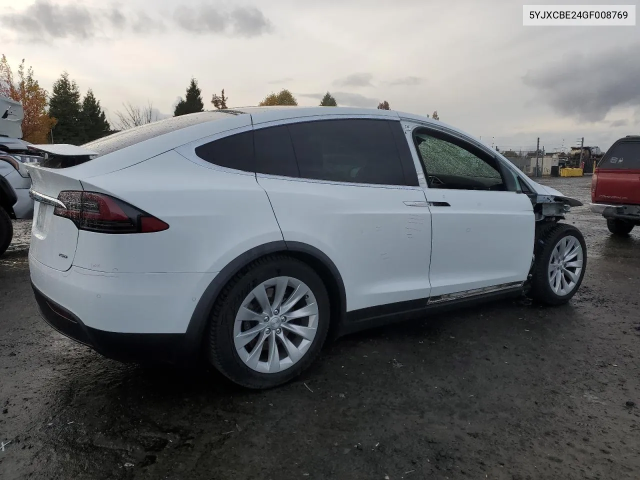 2016 Tesla Model X VIN: 5YJXCBE24GF008769 Lot: 78891654