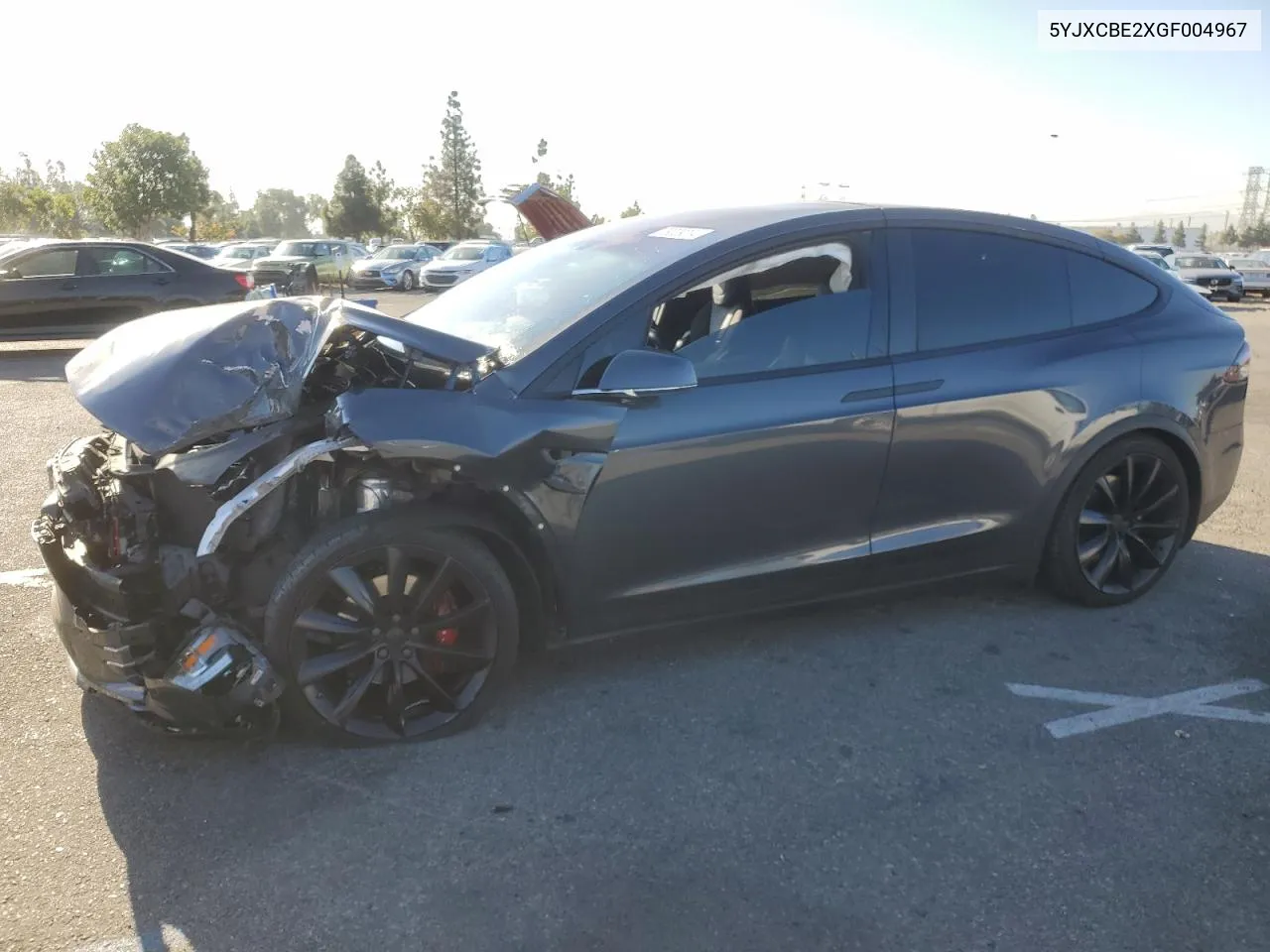 2016 Tesla Model X VIN: 5YJXCBE2XGF004967 Lot: 79029204