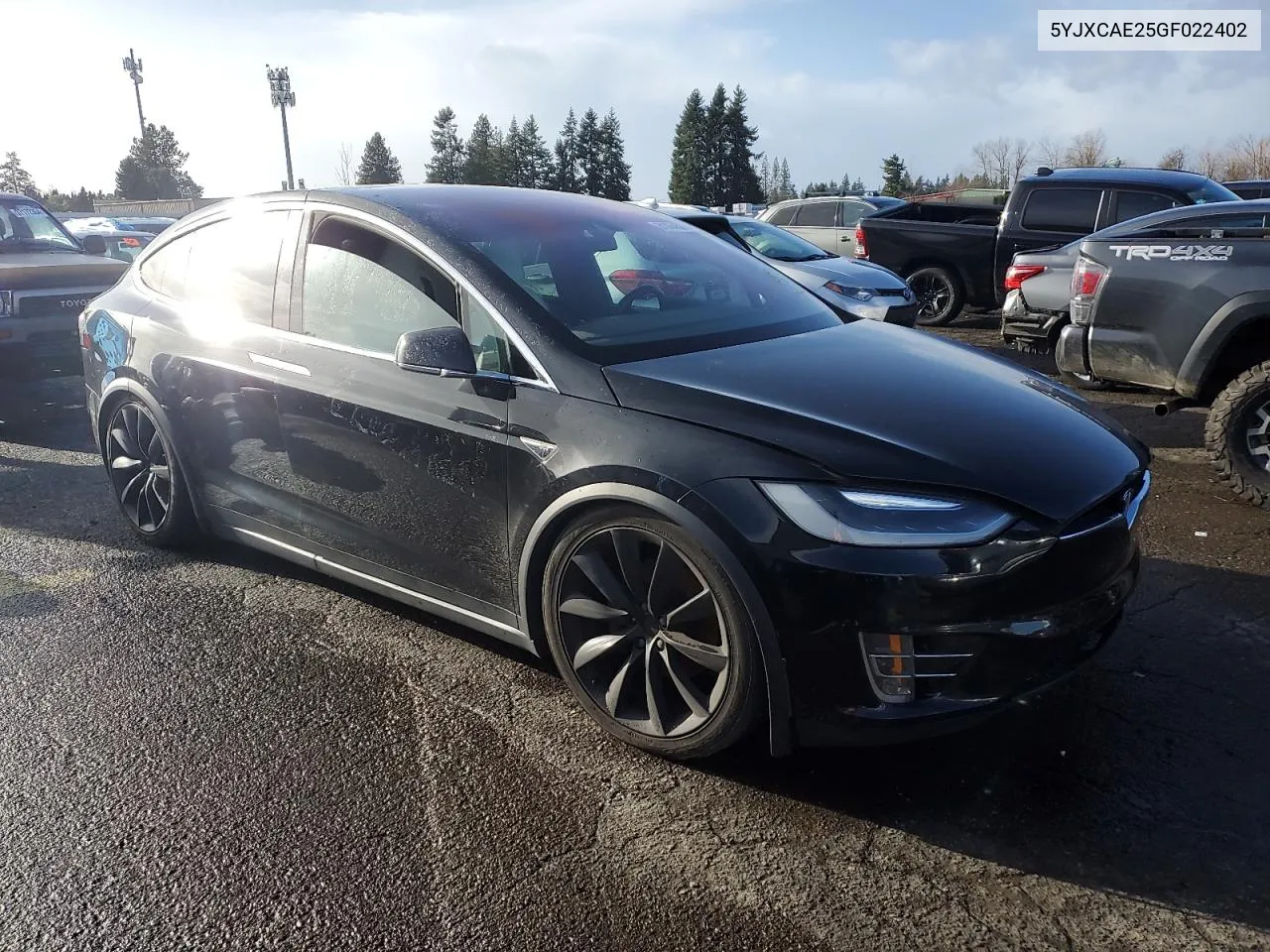 2016 Tesla Model X VIN: 5YJXCAE25GF022402 Lot: 79299094