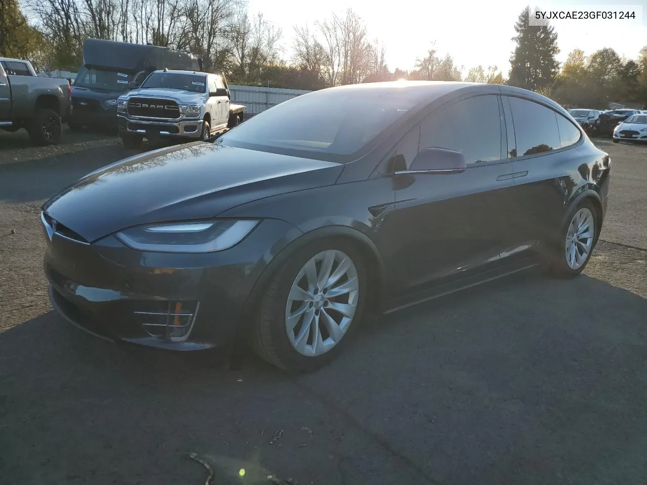 2016 Tesla Model X VIN: 5YJXCAE23GF031244 Lot: 79735944