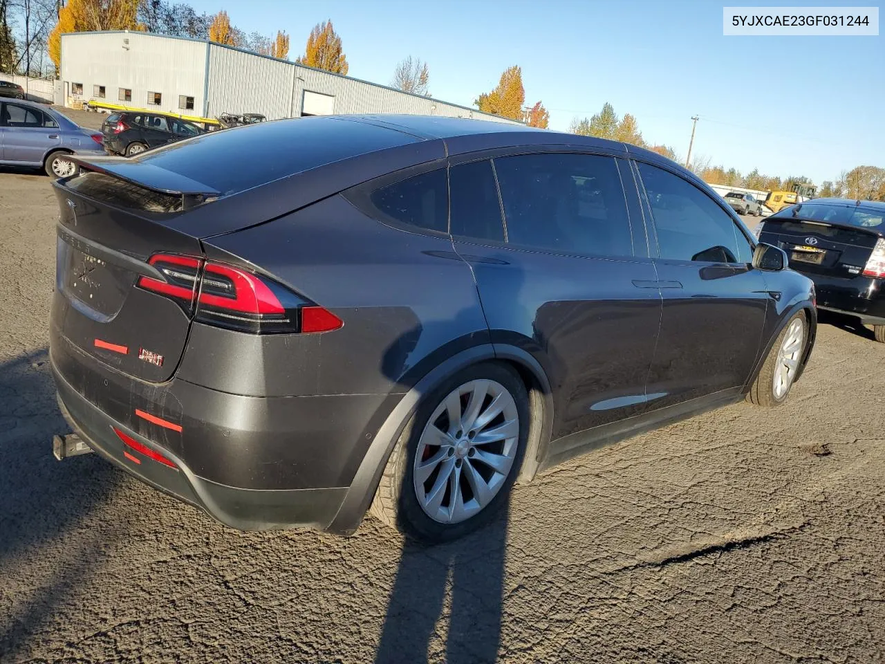 2016 Tesla Model X VIN: 5YJXCAE23GF031244 Lot: 79735944