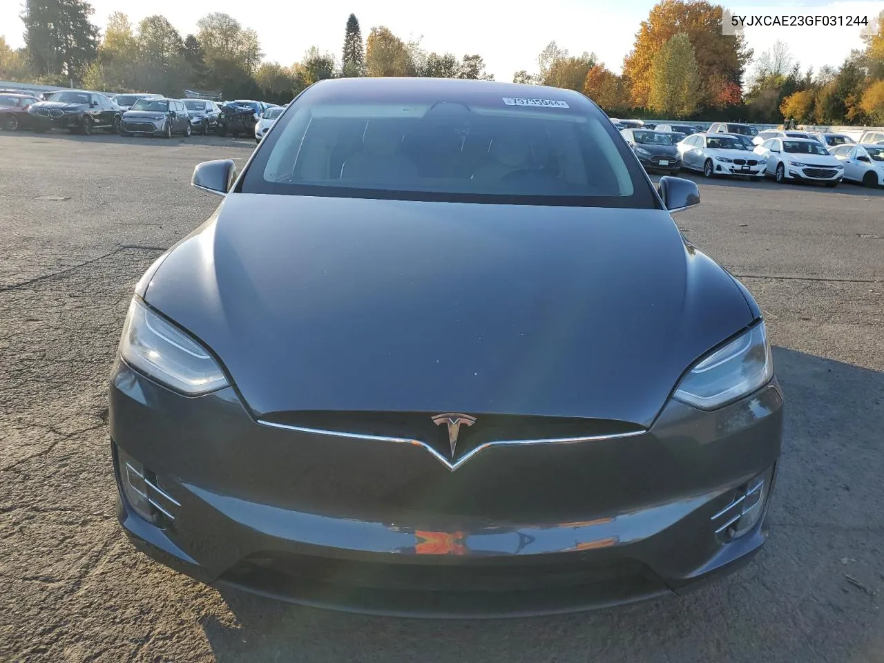 2016 Tesla Model X VIN: 5YJXCAE23GF031244 Lot: 79735944