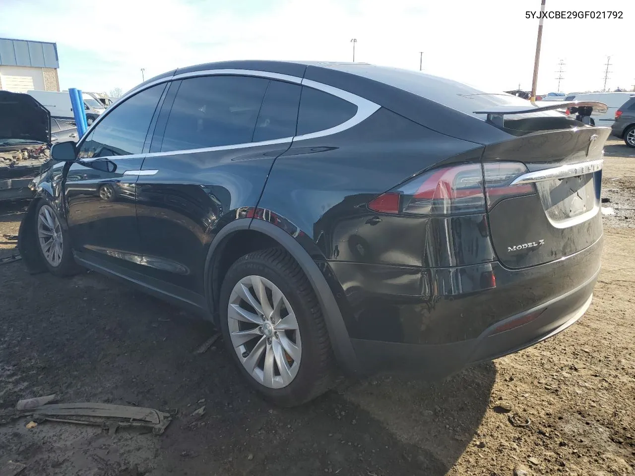 2016 Tesla Model X VIN: 5YJXCBE29GF021792 Lot: 80313244