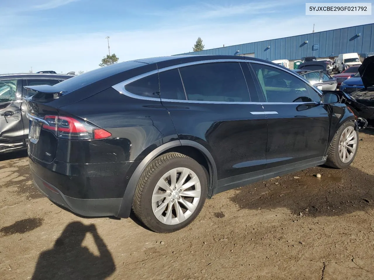 2016 Tesla Model X VIN: 5YJXCBE29GF021792 Lot: 80313244