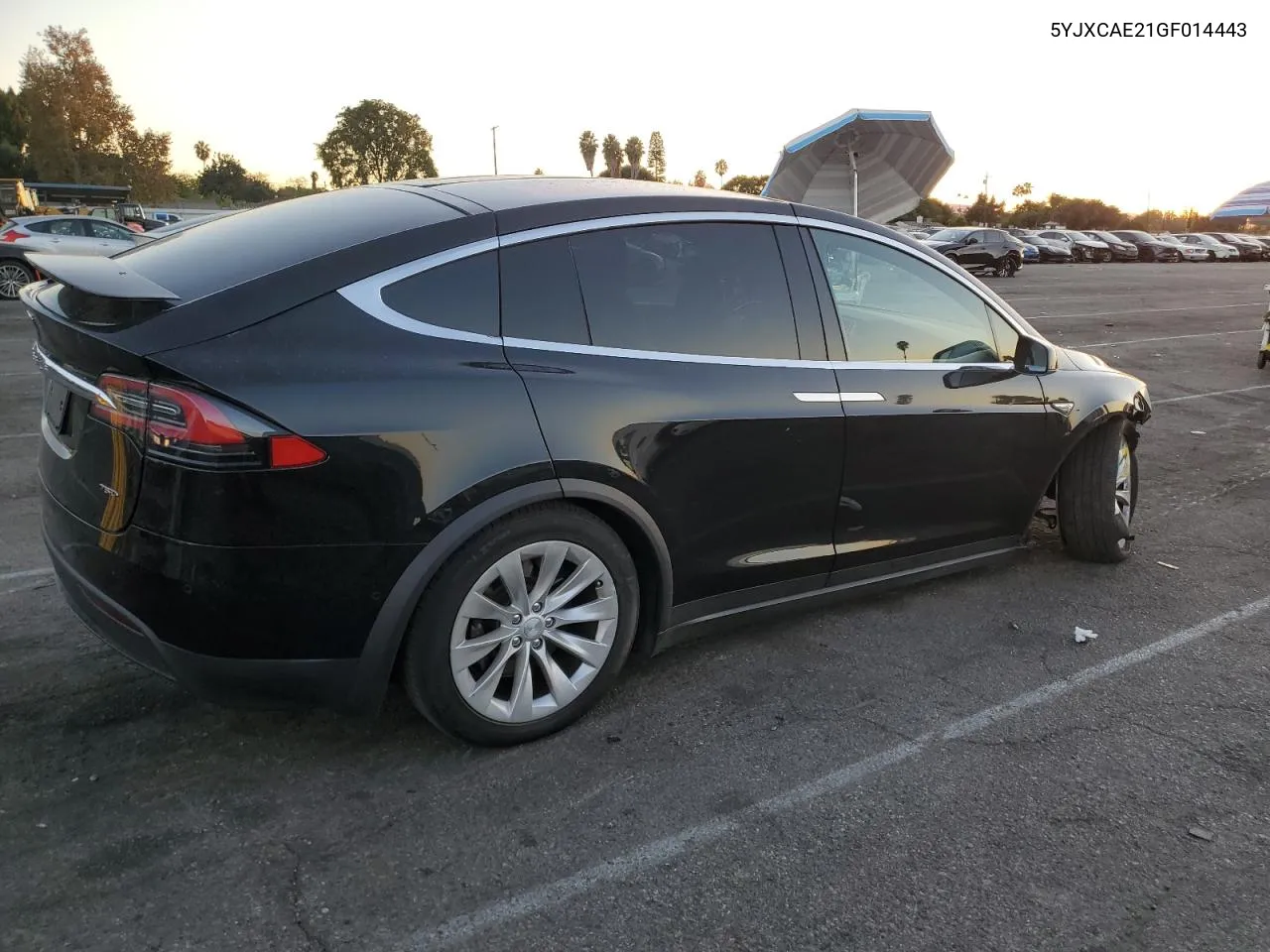 2016 Tesla Model X VIN: 5YJXCAE21GF014443 Lot: 81120174