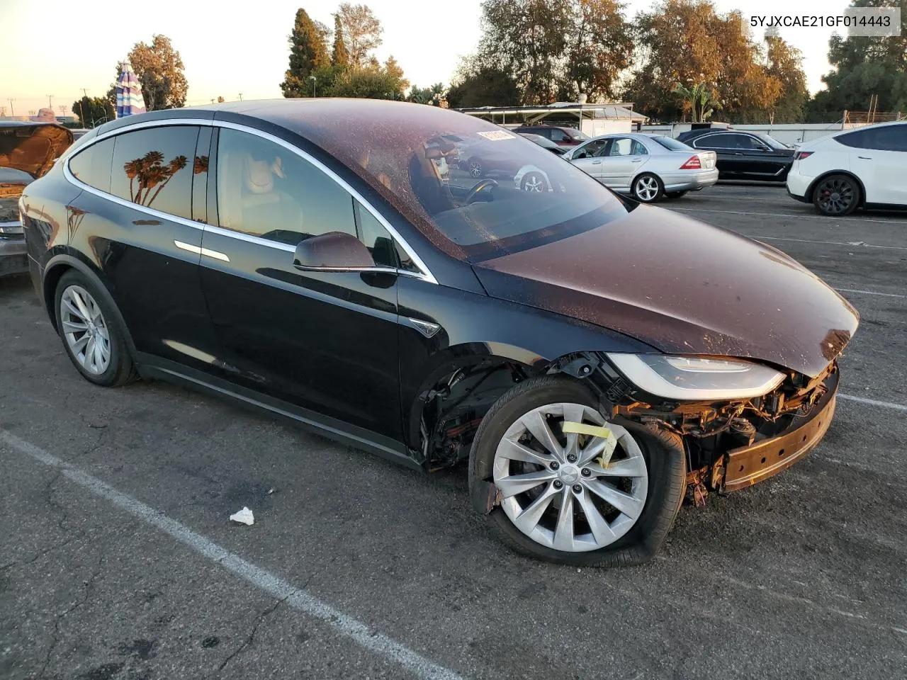 2016 Tesla Model X VIN: 5YJXCAE21GF014443 Lot: 81120174