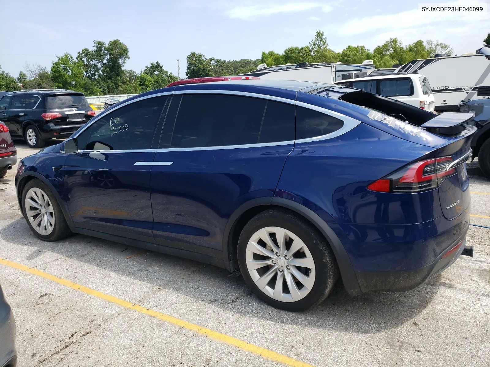 2017 Tesla Model X VIN: 5YJXCDE23HF046099 Lot: 62762034