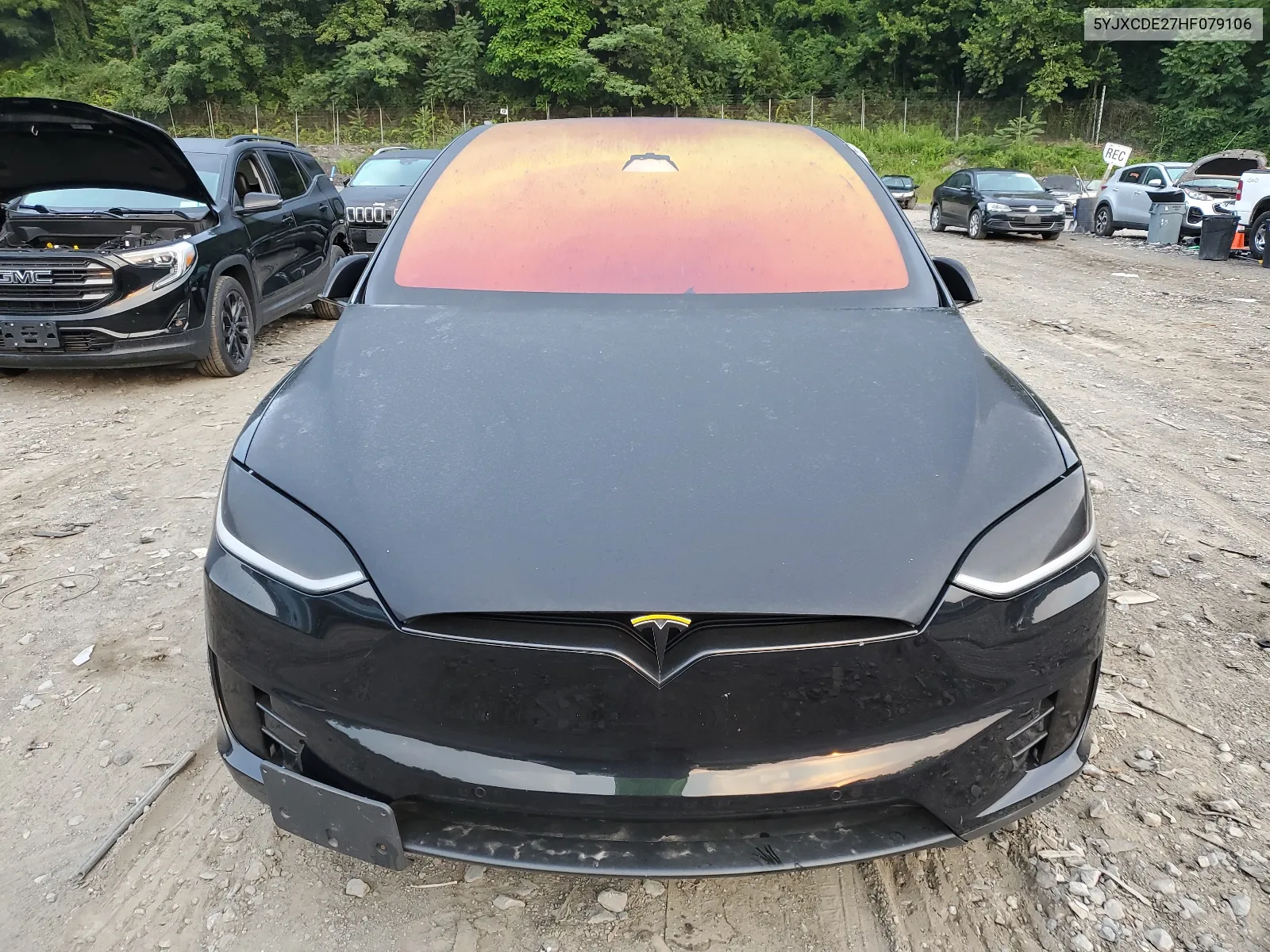 2017 Tesla Model X VIN: 5YJXCDE27HF079106 Lot: 63681744