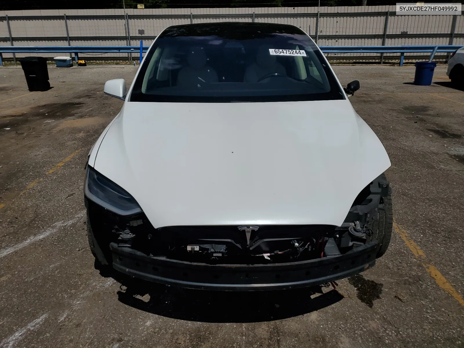 2017 Tesla Model X VIN: 5YJXCDE27HF049992 Lot: 65475244