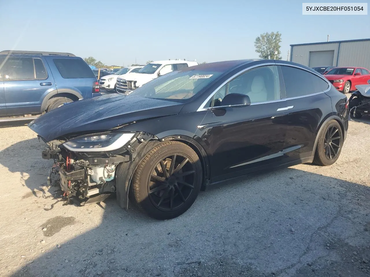 2017 Tesla Model X VIN: 5YJXCBE20HF051054 Lot: 67190024