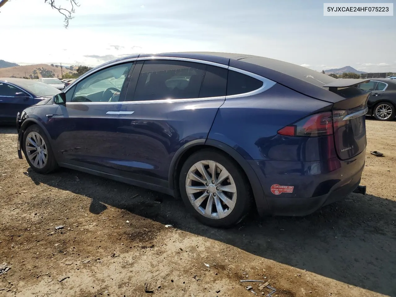 2017 Tesla Model X VIN: 5YJXCAE24HF075223 Lot: 67725444