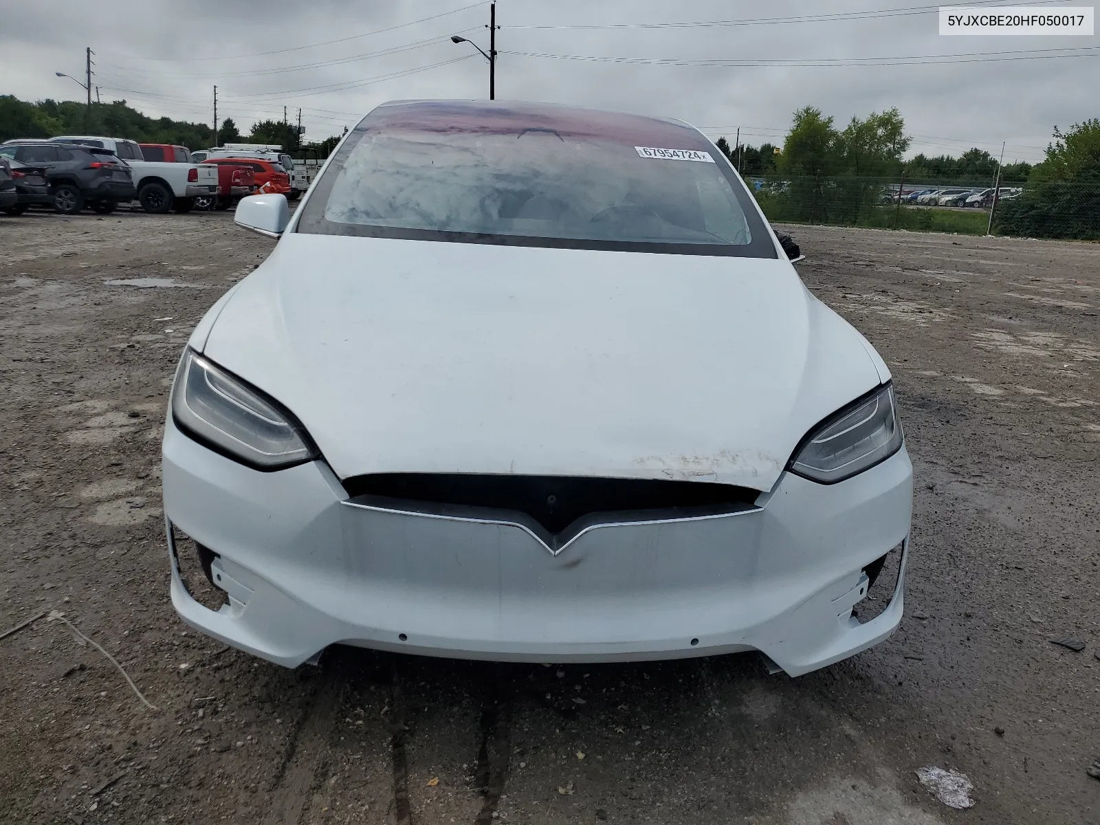 2017 Tesla Model X VIN: 5YJXCBE20HF050017 Lot: 67954724