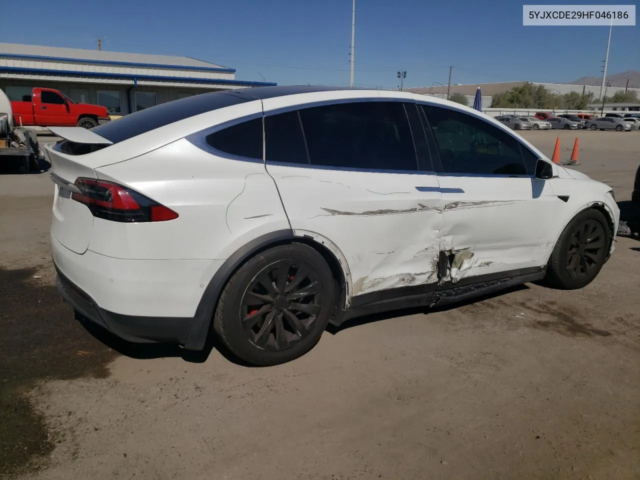 2017 Tesla Model X VIN: 5YJXCDE29HF046186 Lot: 68296624