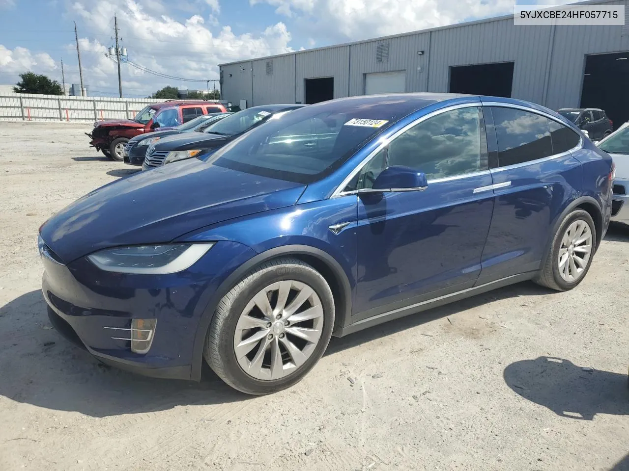 2017 Tesla Model X VIN: 5YJXCBE24HF057715 Lot: 73150124