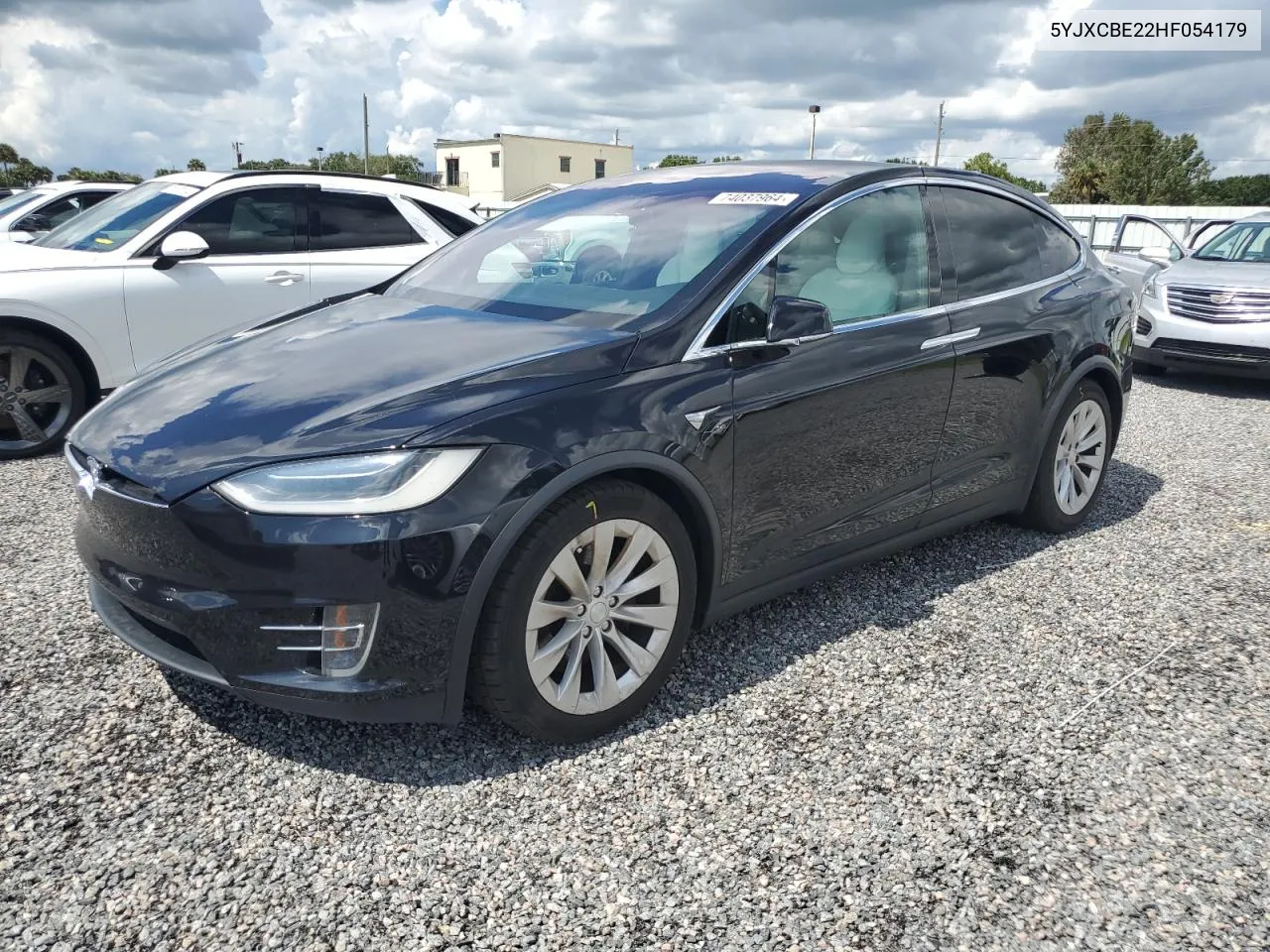 2017 Tesla Model X VIN: 5YJXCBE22HF054179 Lot: 74037964