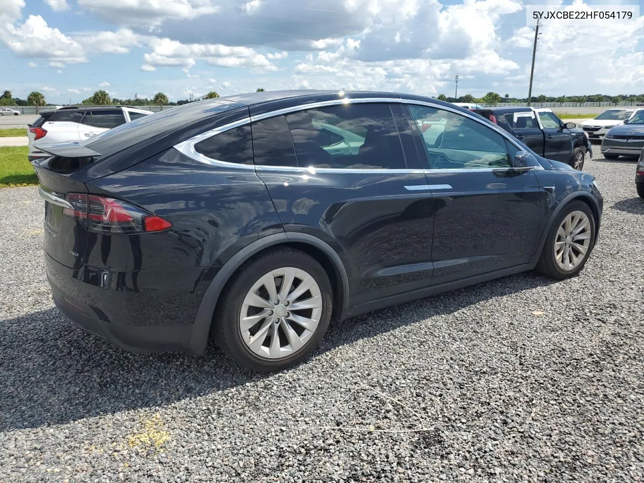 2017 Tesla Model X VIN: 5YJXCBE22HF054179 Lot: 74037964