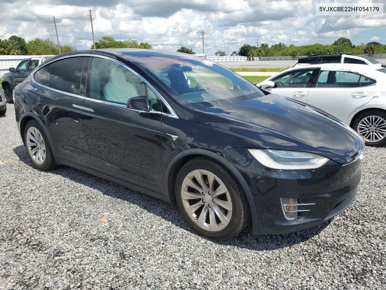 2017 Tesla Model X VIN: 5YJXCBE22HF054179 Lot: 74037964