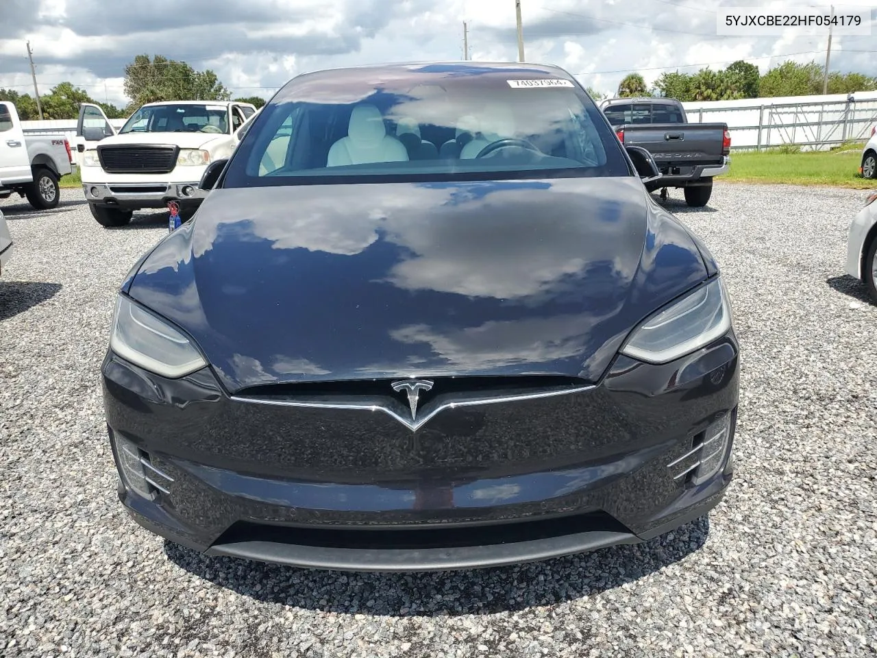 2017 Tesla Model X VIN: 5YJXCBE22HF054179 Lot: 74037964