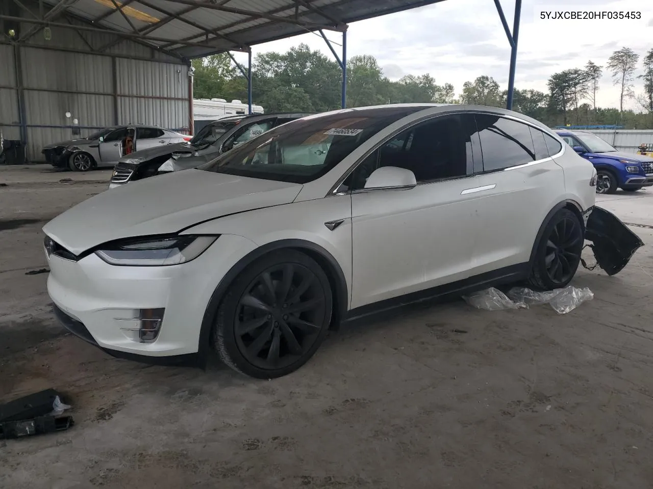 5YJXCBE20HF035453 2017 Tesla Model X