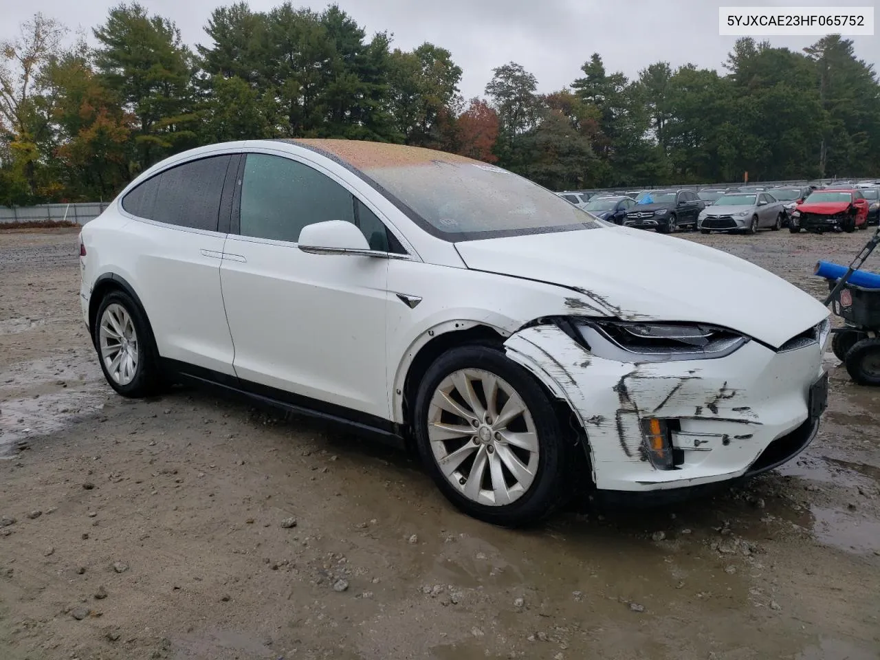 2017 Tesla Model X VIN: 5YJXCAE23HF065752 Lot: 74914474