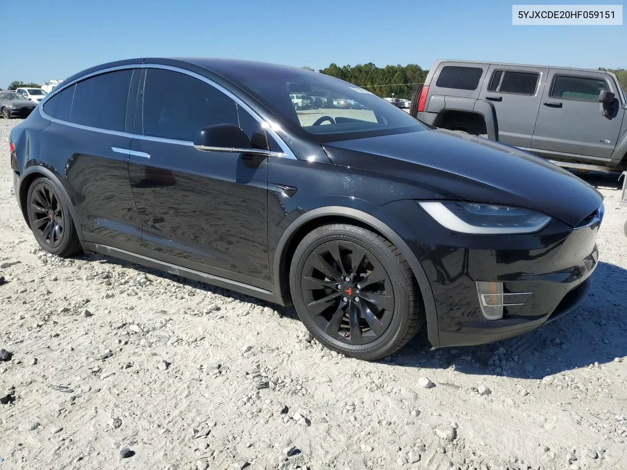 2017 Tesla Model X VIN: 5YJXCDE20HF059151 Lot: 76397524