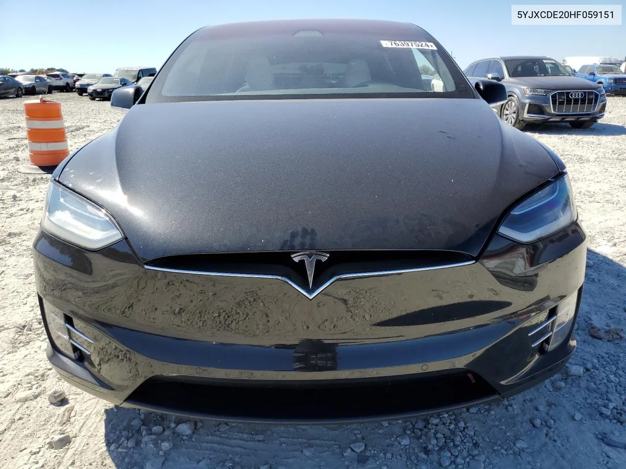 2017 Tesla Model X VIN: 5YJXCDE20HF059151 Lot: 76397524