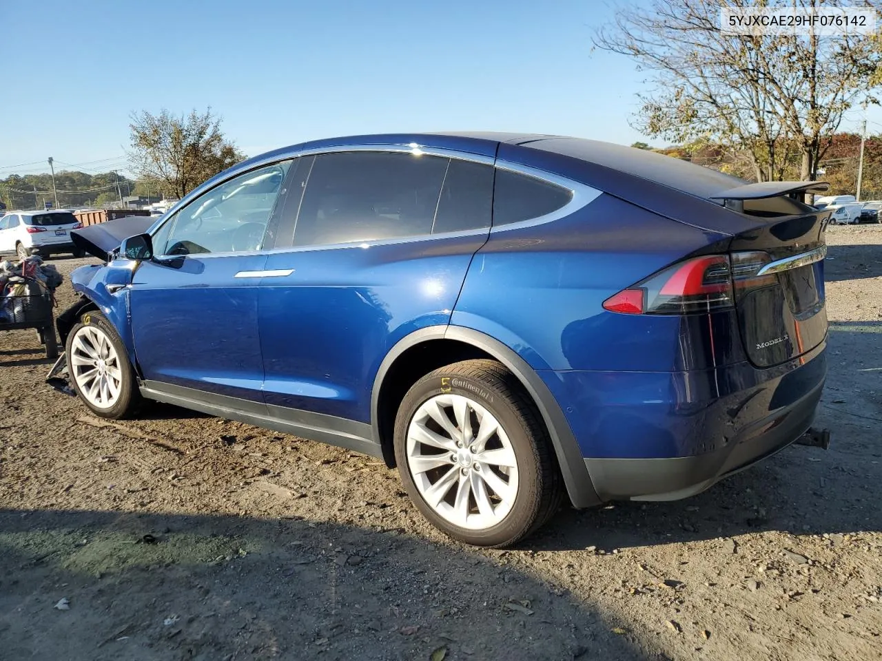 2017 Tesla Model X VIN: 5YJXCAE29HF076142 Lot: 77272774