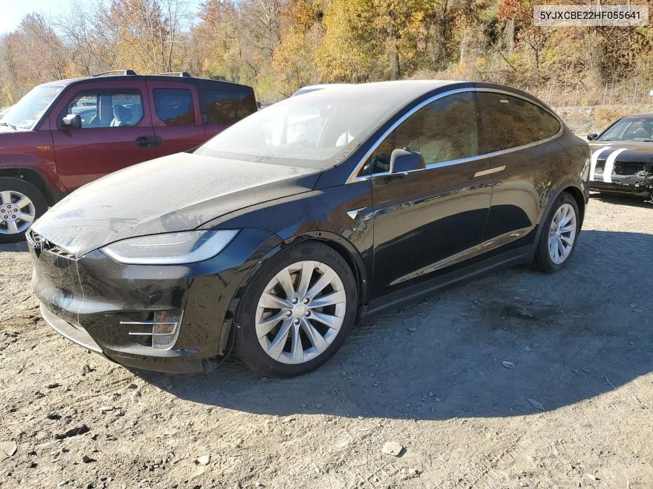 2017 Tesla Model X VIN: 5YJXCBE22HF055641 Lot: 77959304