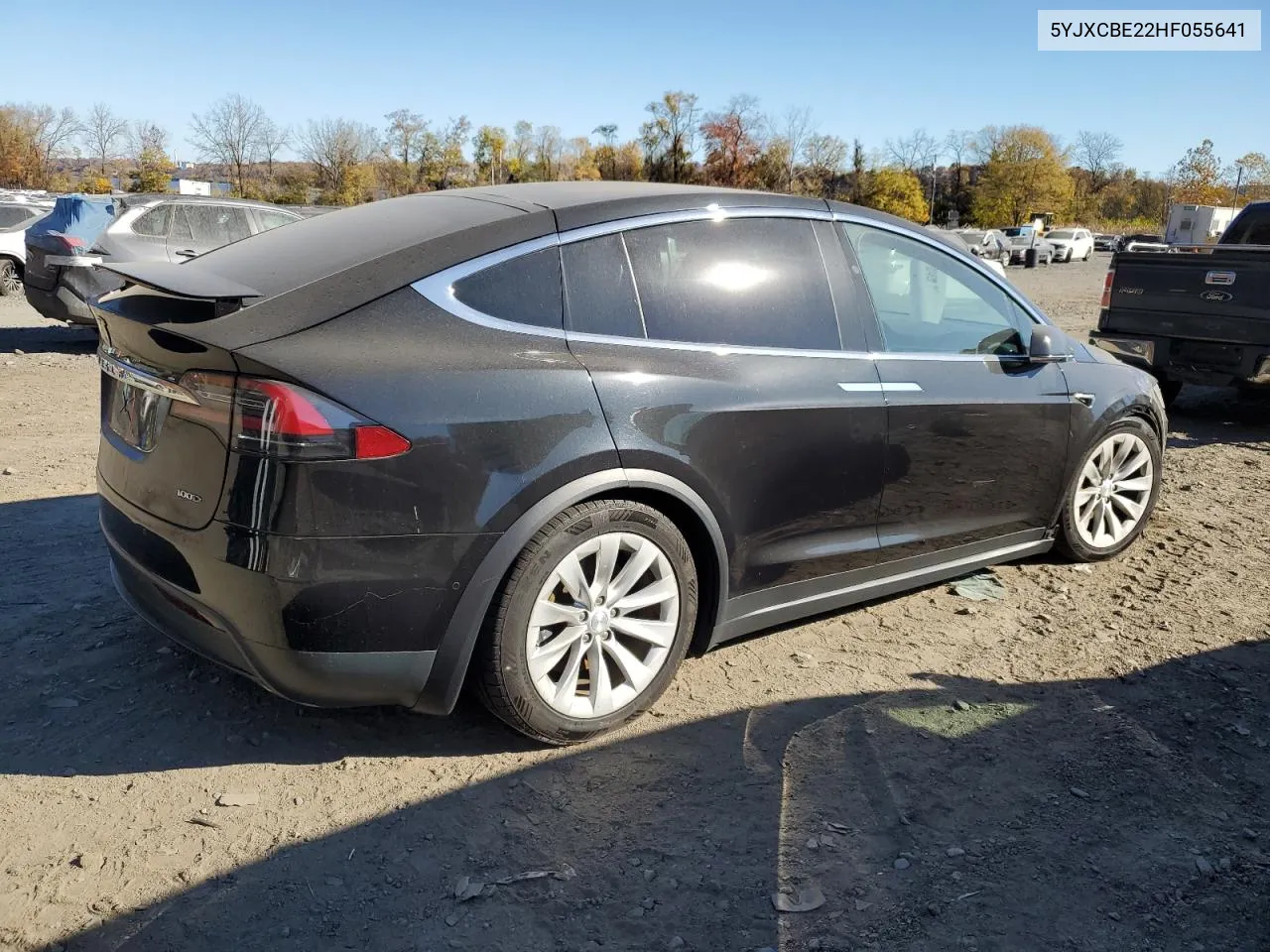 2017 Tesla Model X VIN: 5YJXCBE22HF055641 Lot: 77959304