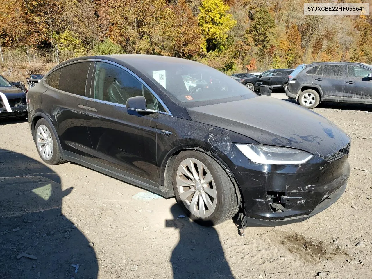 2017 Tesla Model X VIN: 5YJXCBE22HF055641 Lot: 77959304