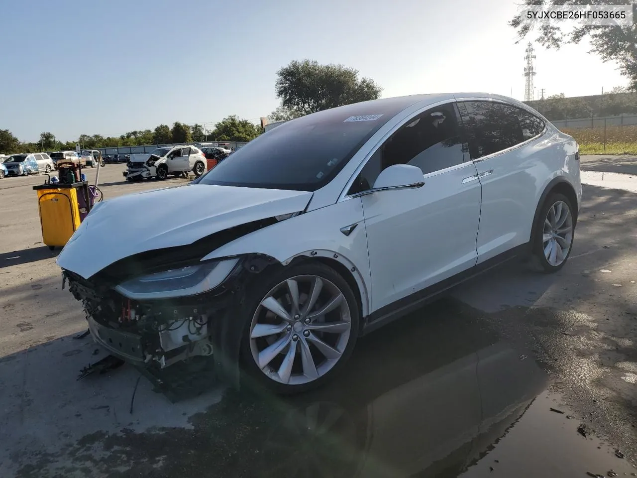 2017 Tesla Model X VIN: 5YJXCBE26HF053665 Lot: 78384244