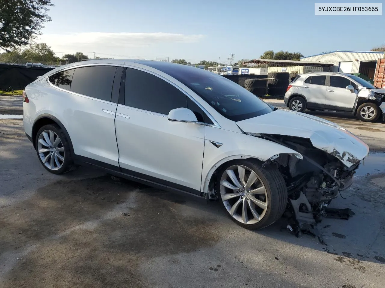 2017 Tesla Model X VIN: 5YJXCBE26HF053665 Lot: 78384244