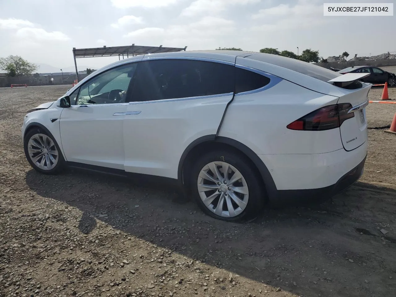 2018 Tesla Model X VIN: 5YJXCBE27JF121042 Lot: 59139044