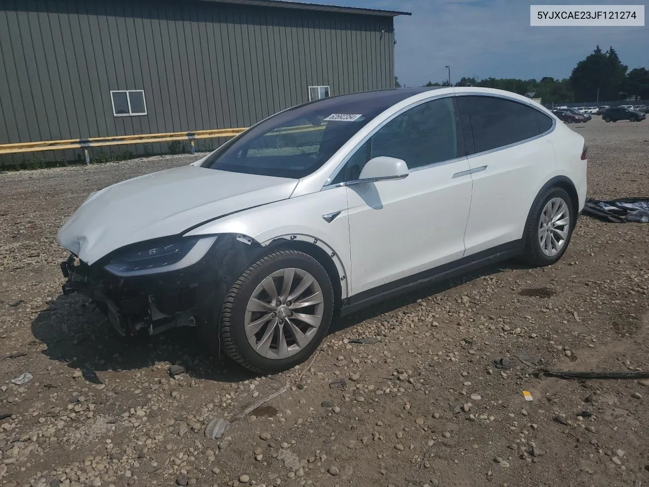 2018 Tesla Model X VIN: 5YJXCAE23JF121274 Lot: 62692354