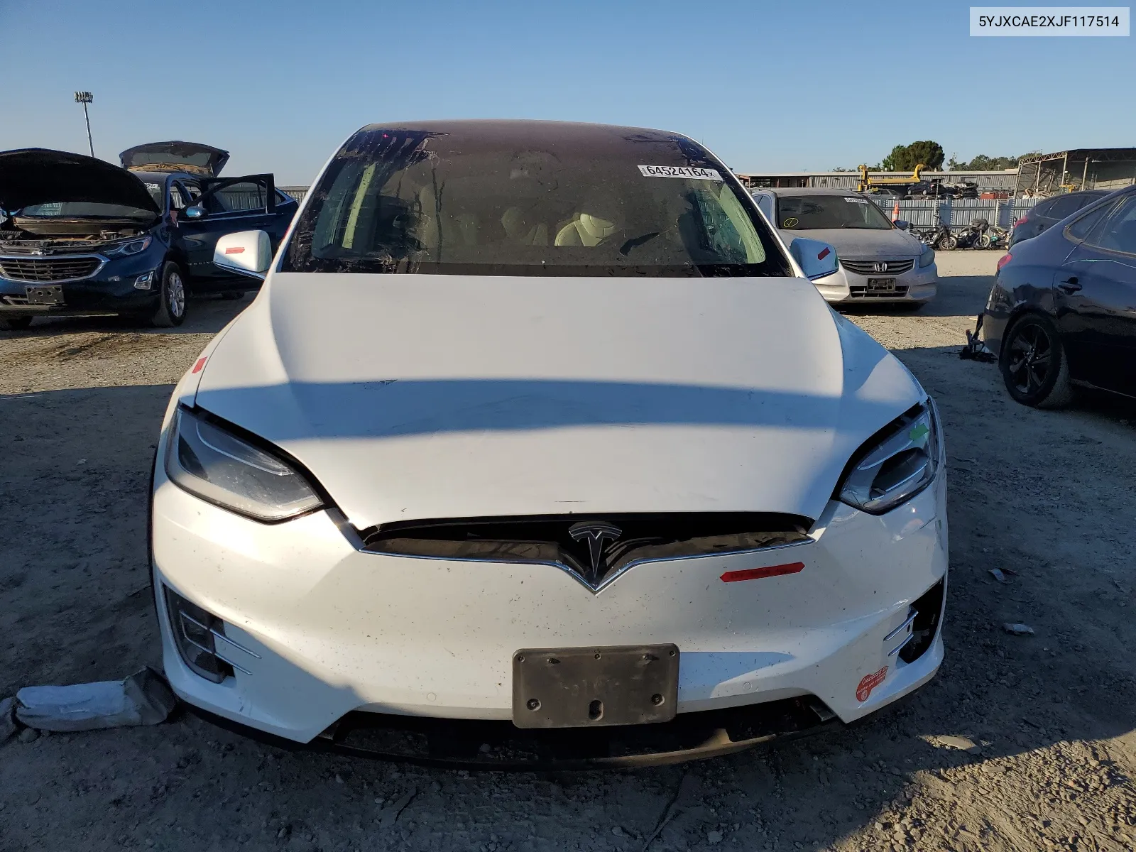 2018 Tesla Model X VIN: 5YJXCAE2XJF117514 Lot: 64524164