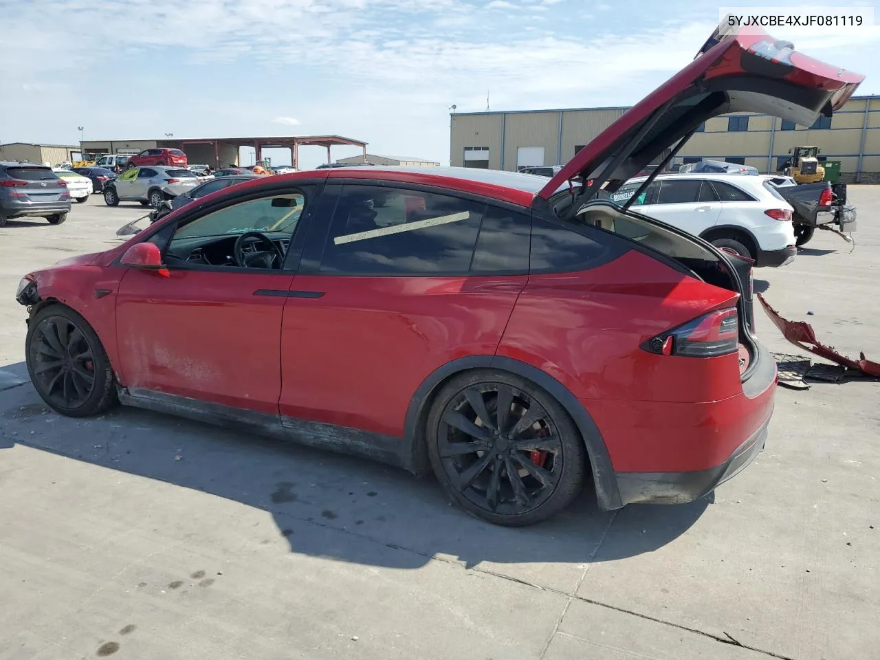 2018 Tesla Model X VIN: 5YJXCBE4XJF081119 Lot: 67892264