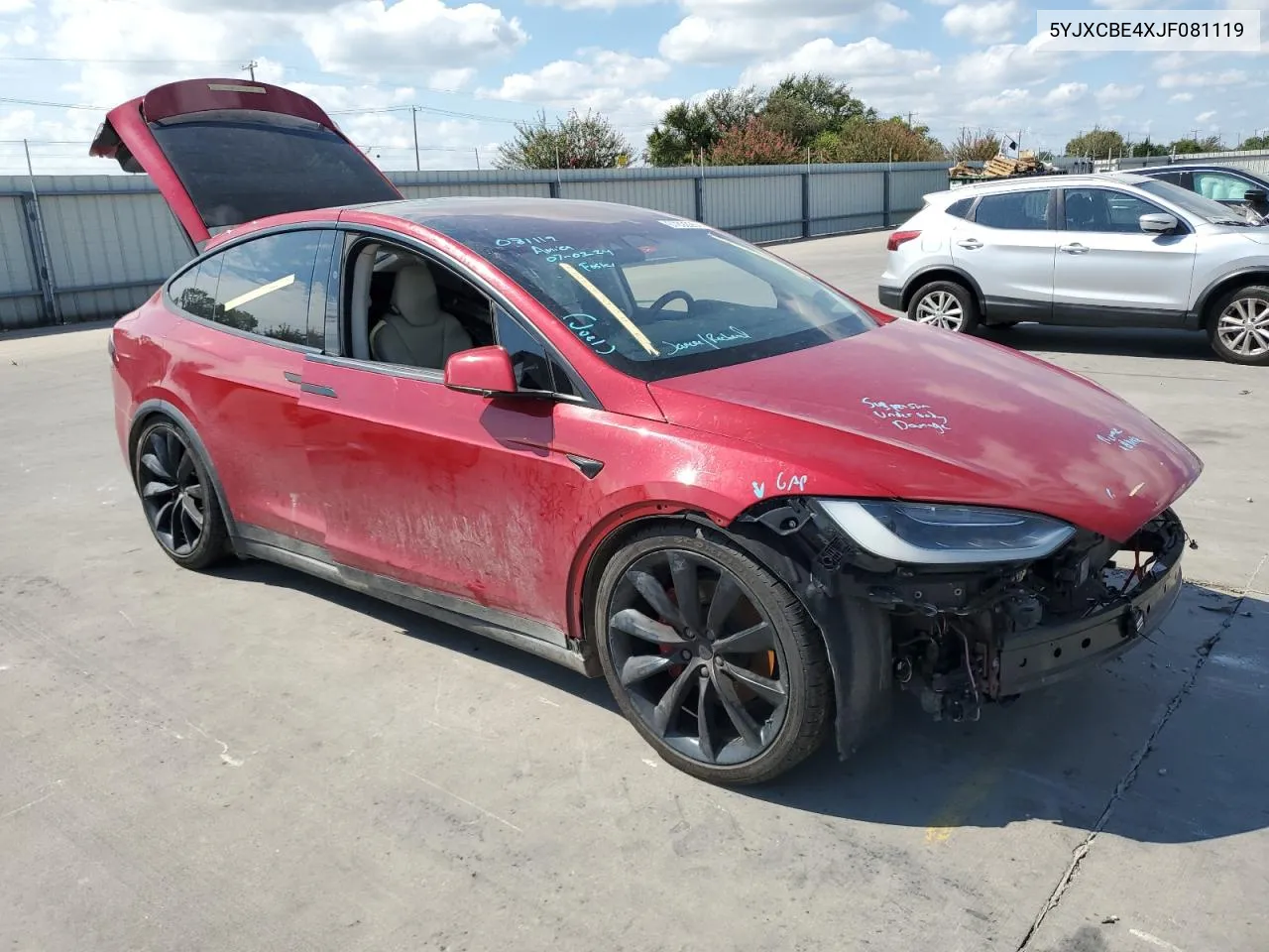 5YJXCBE4XJF081119 2018 Tesla Model X