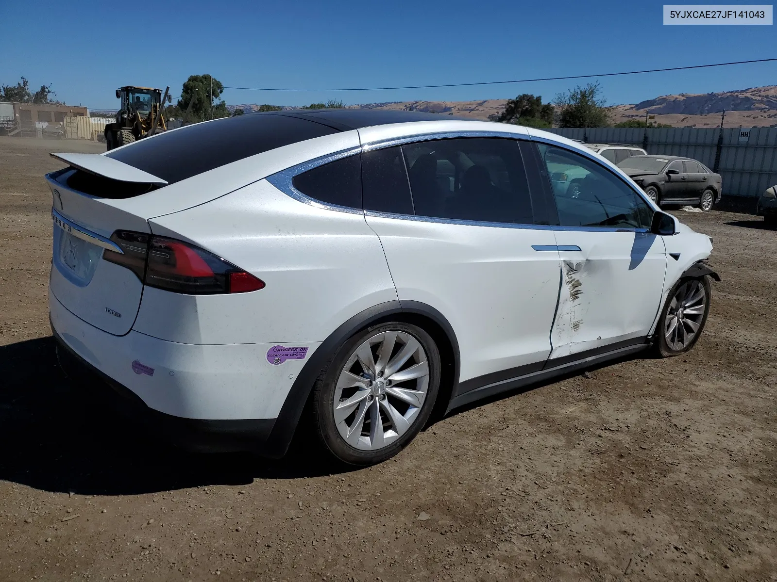 2018 Tesla Model X VIN: 5YJXCAE27JF141043 Lot: 67982644