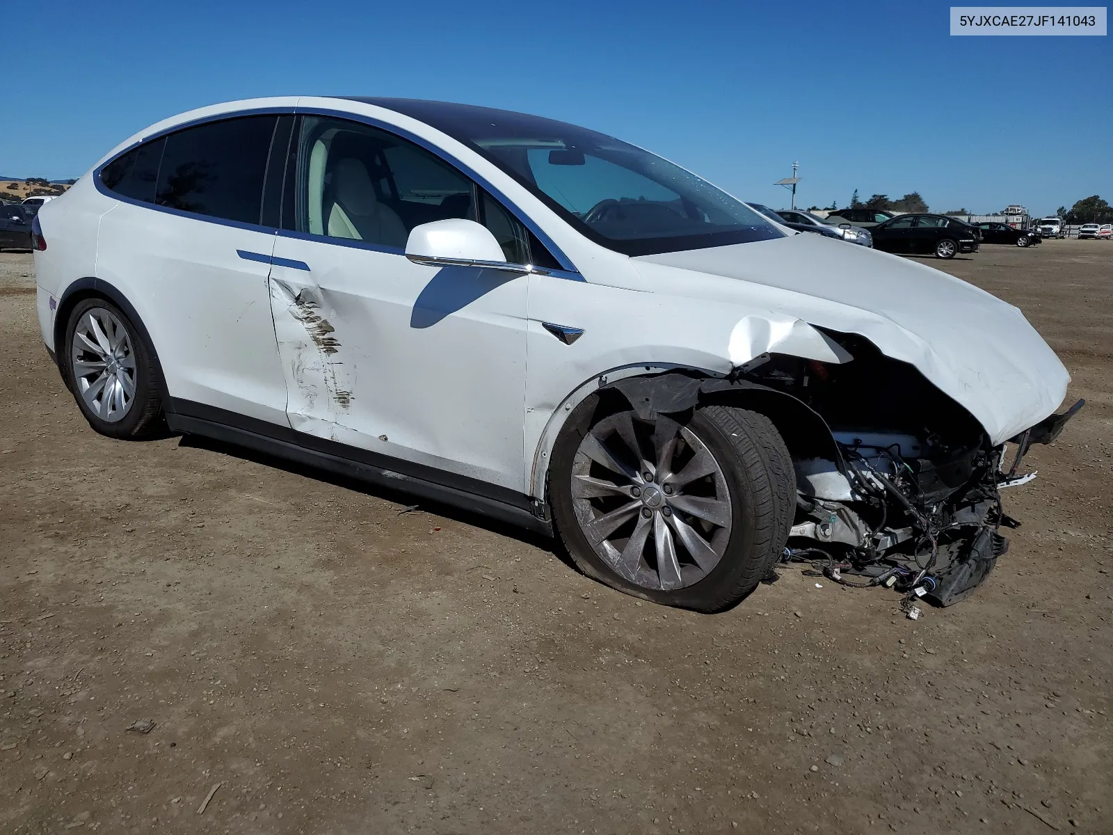 2018 Tesla Model X VIN: 5YJXCAE27JF141043 Lot: 67982644