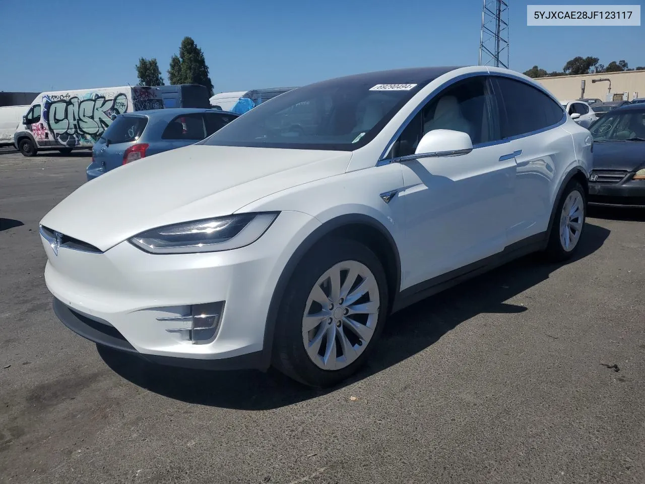 2018 Tesla Model X VIN: 5YJXCAE28JF123117 Lot: 69290494