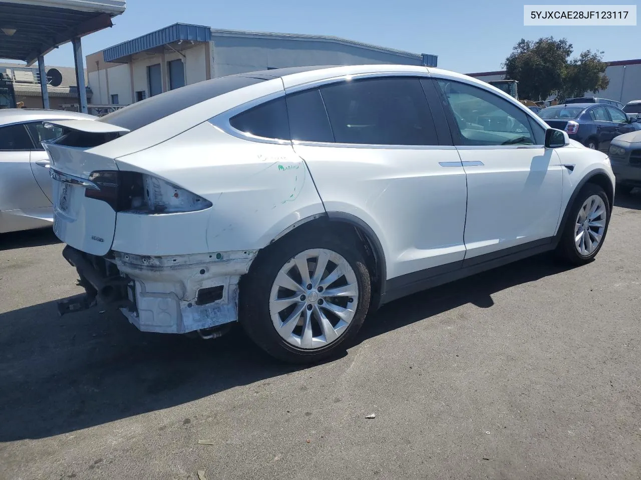 2018 Tesla Model X VIN: 5YJXCAE28JF123117 Lot: 69290494