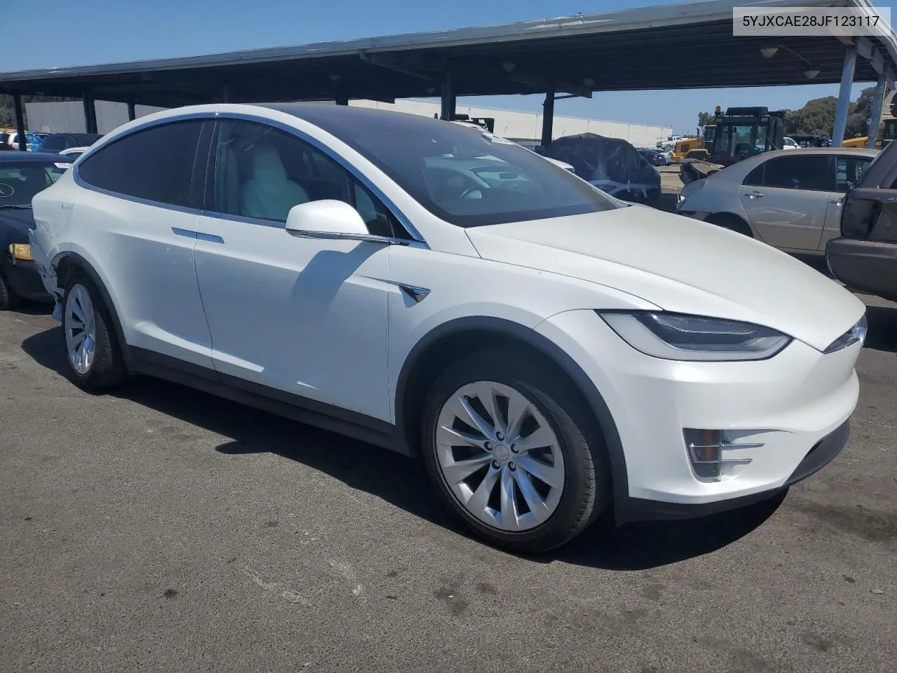 2018 Tesla Model X VIN: 5YJXCAE28JF123117 Lot: 69290494